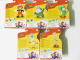 Jakk's Super Mario 4'' Action Figure Wave 51 Set of 5 (Drill Mario, Yoshi, Larry Koopa, Spike and Koopa Trooper