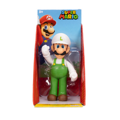 Super Mario 2.5'' Checklane Figures Fire Luigi Action Figure