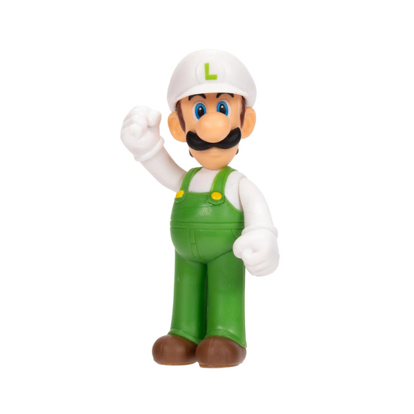 Super Mario 2.5'' Checklane Figures Fire Luigi Action Figure