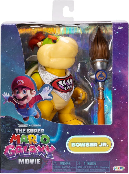 The Super Mario Galaxy Movie Bowser Jr. 5 Inch Action Figure with Paint Brush