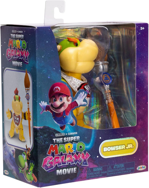 The Super Mario Galaxy Movie Bowser Jr. 5 Inch Action Figure with Paint Brush