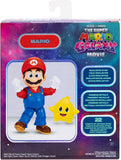 The Super Mario Galaxy Movie Mario 5 Inch Figure with Yellow Glow-in-The Dark Luma Star