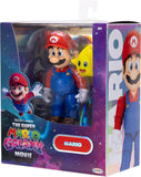 The Super Mario Galaxy Movie Mario 5 Inch Figure with Yellow Glow-in-The Dark Luma Star