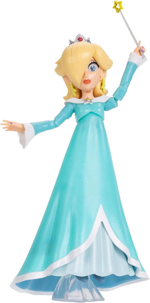 The Super Mario Galaxy Movie Rosalina 5 Inch Figure with Wand and Clear Stand