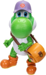 The Super Mario Galaxy Movie Yoshi 5 Inch Figure with Hat, Sunglasses, and Satchel