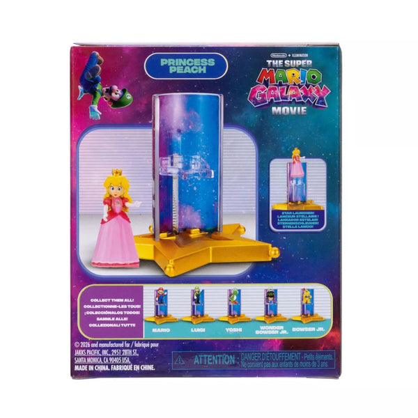 Super Mario Galaxy Movie 1.5” Princess Peach Figure with Star Launcher Accessory