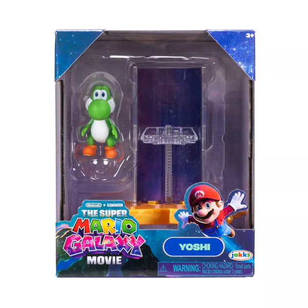 Super Mario Galaxy Movie 1.5” Yoshi Figure with Star Launcher Accessory