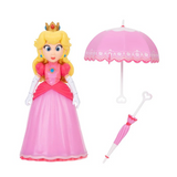 The Super Mario Galaxy Movie Princess Peach Figure with Parasol Accessories