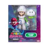 The Super Mario Galaxy Movie Cloud Luigi Figure with cloud accessory
