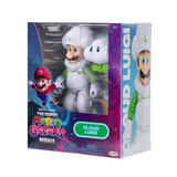 The Super Mario Galaxy Movie Cloud Luigi Figure with cloud accessory