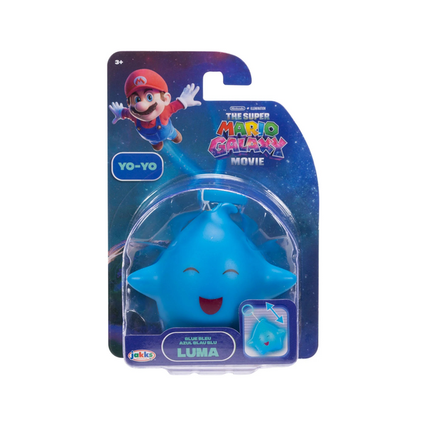 Super Mario Galaxy Movie Blue Luma Glow In the Dark Yo-Yo