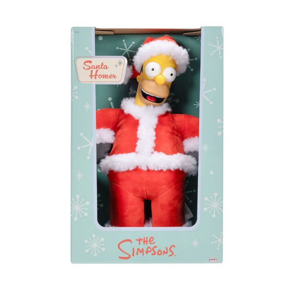 Jakks Santa Homer Simpson Boxed Roto Plush
