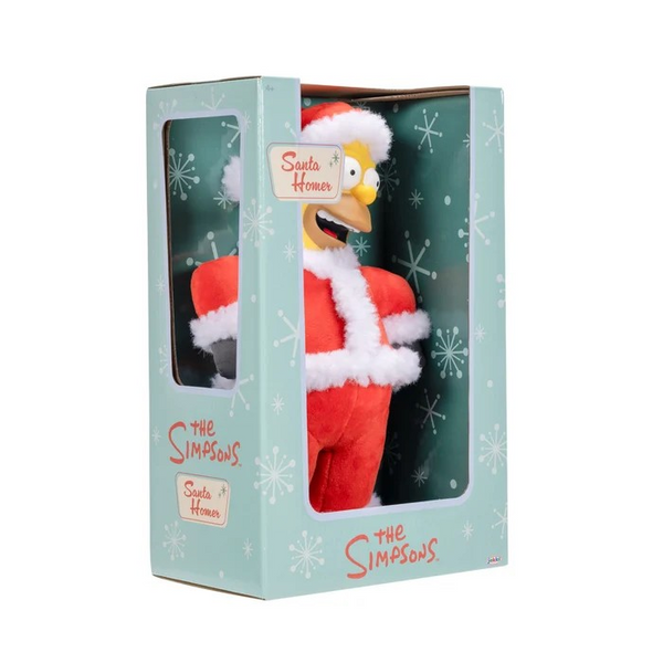 Jakks Santa Homer Simpson Boxed Roto Plush