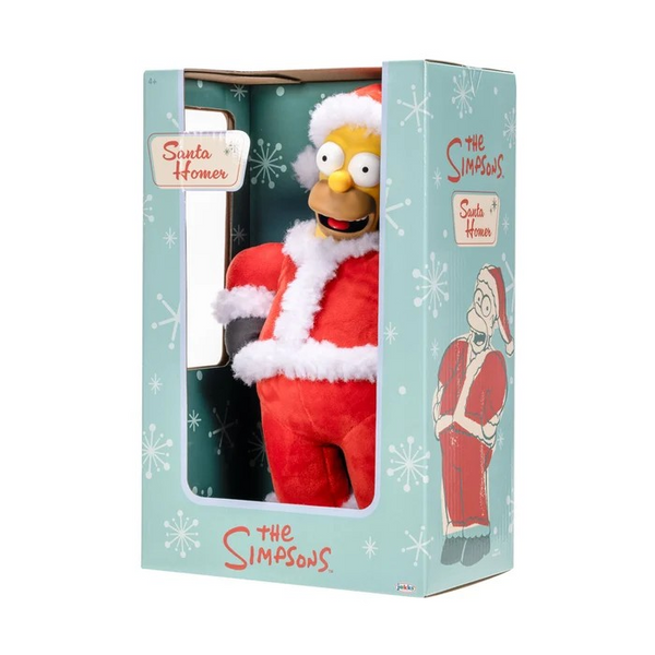 Jakks Santa Homer Simpson Boxed Roto Plush