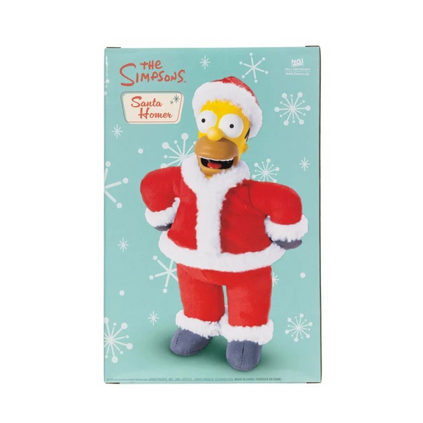 Jakks Santa Homer Simpson Boxed Roto Plush