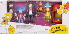 Krusty the Clown Show Multi-Pack set of 5 + Clown Car 2.5" Figures by Jakks Pacific