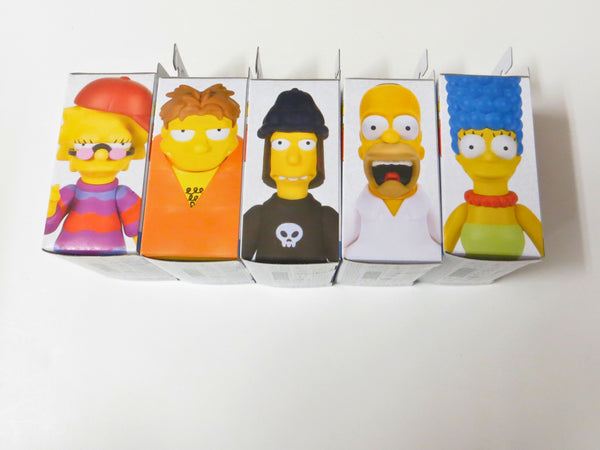 The Simpsons Jakks Pacific 2.5-inch Figure Wave 6 Complete Set of 5