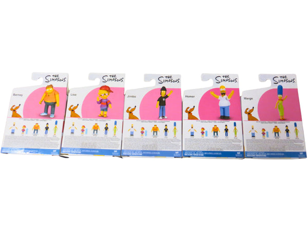 The Simpsons Jakks Pacific 2.5-inch Figure Wave 6 Complete Set of 5