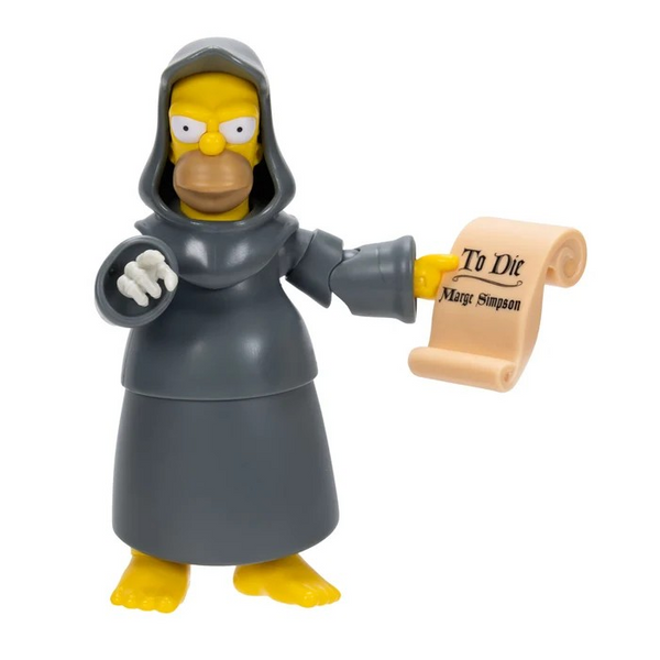 Grim Reaper Homer 5 Inch Action Figure by Jakks Pacific Simpsons Treehouse of Horror Wave