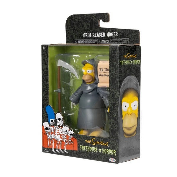 Grim Reaper Homer 5 Inch Action Figure by Jakks Pacific Simpsons Treehouse of Horror Wave