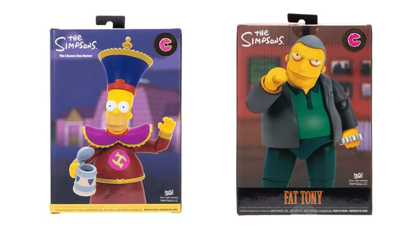 The Simpsons Set of 2 Collector Edition 5 Inch Figures by Jakks Pacific (Chosen Homer and Fat Tony)