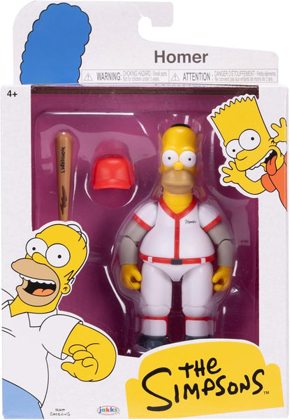 The Simpsons Jakks Pacific Homer with Baseball Bat and Cap 5-inch Action Figure