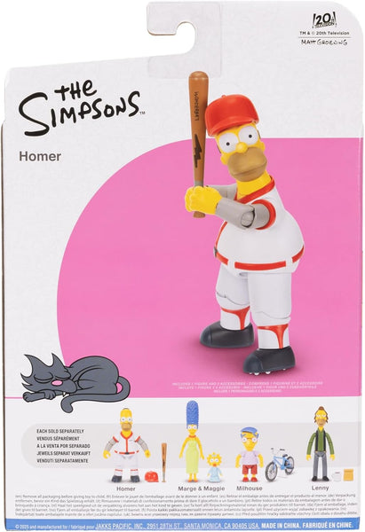The Simpsons Jakks Pacific Homer with Baseball Bat and Cap 5-inch Action Figure