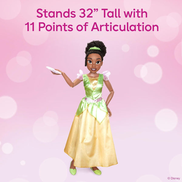 Disney Princess Tiana My Size Doll 32” Tall & Poseable, with Baking Accessories