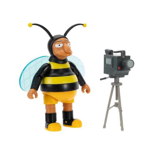 The Simpsons Jakks Pacific Bumblebee Man with Video Camera 5 Inch Action Figure