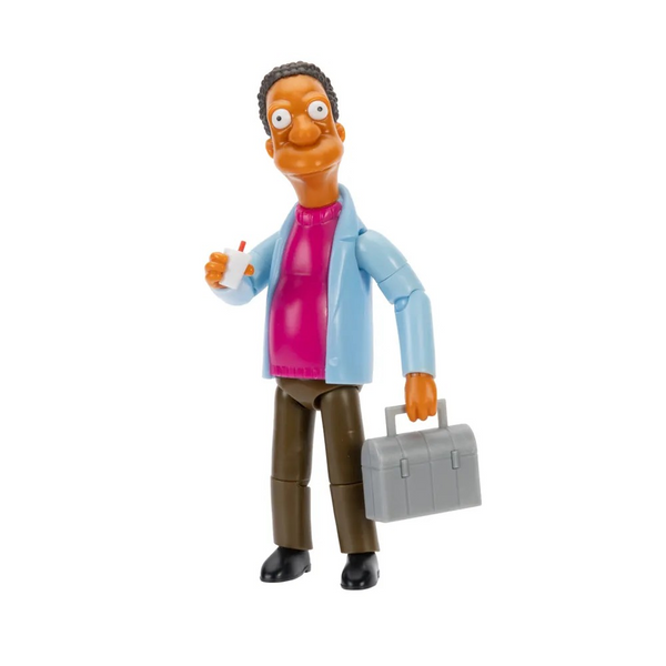 The Simpsons Jakks Pacific Carl Carlson with Lunchbox and Mug 5-inch Action Figure