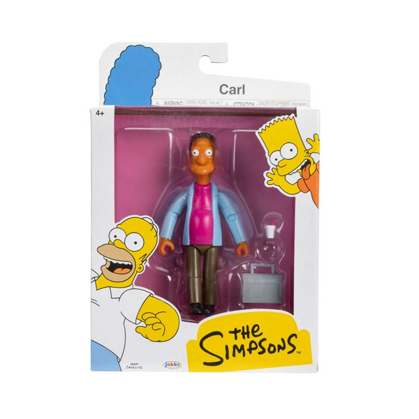 The Simpsons Jakks Pacific Carl Carlson with Lunchbox and Mug 5-inch Action Figure