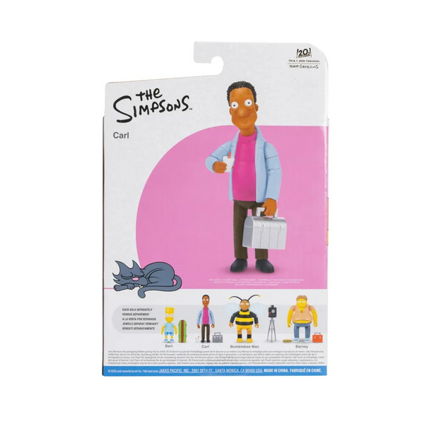 The Simpsons Jakks Pacific Carl Carlson with Lunchbox and Mug 5-inch Action Figure