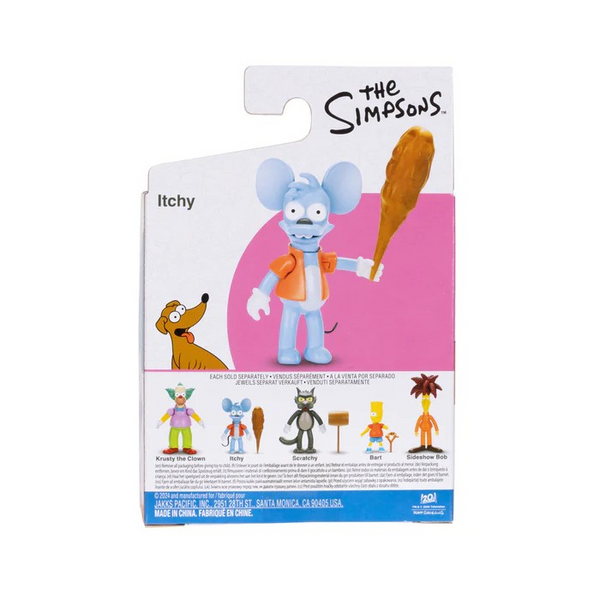 The Simpsons Jakks Pacific Itchy with Club 2.5-inch Figure