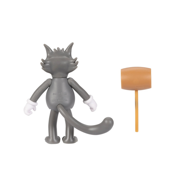 The Simpsons Jakks Pacific Scratchy with Mallet 2.5-inch Figure