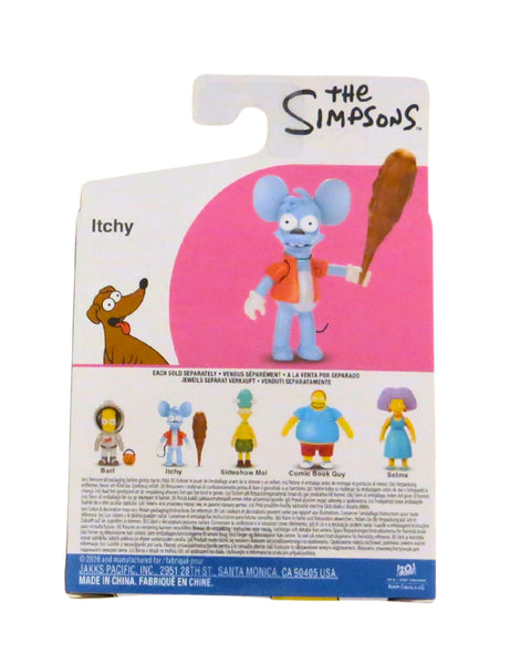 The Simpsons Jakks Pacific Itchy with Club 2.5-inch Figure Wave 7