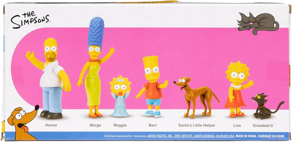 The Simpsons Family set of 7 2.5" Figures by Jakks Pacific