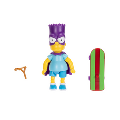 The Simpsons Jakks Pacific Bartman with Skateboard Accessory 3.75-inch Action Figure