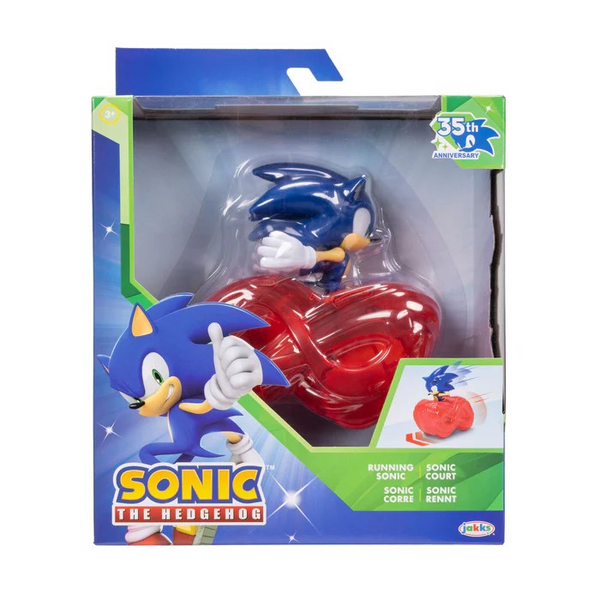 Sonic 35th Anniversary - Running Sonic - 4 Inch Feature Figure Wave 1 by Jakks Pacific