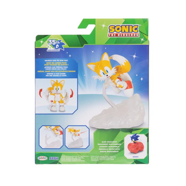 Sonic 35th Anniversary - Flying Tails - 4 Inch Feature Figure Wave 1 by Jakks Pacific