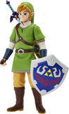 Deluxe 20 Inch Zelda Link Figure with iconic shield, sword, and sheath