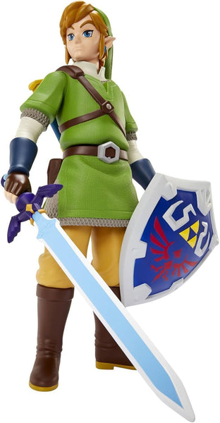 Deluxe 20 Inch Zelda Link Figure with iconic shield, sword, and sheath