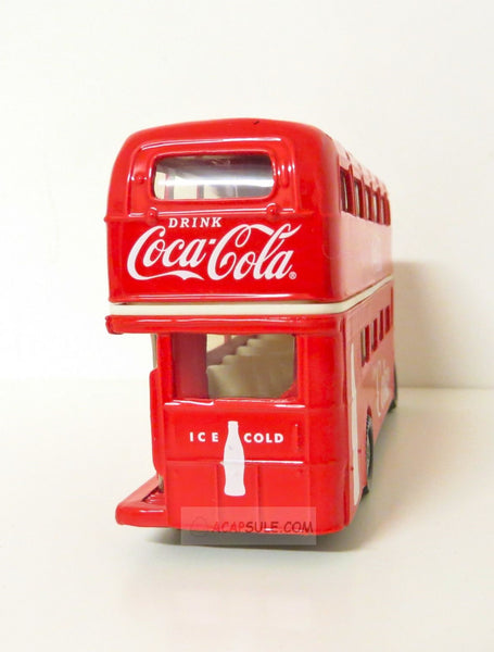 1/64 Scale Diecast Coca Cola London Double Decker Bus 5 Inches with Window Box