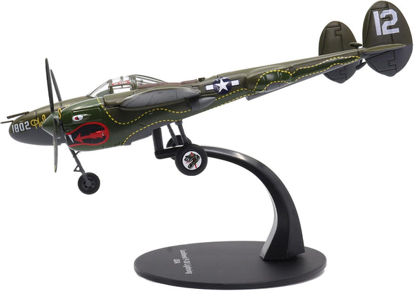 USAAF Lockheed P-38 Lightning - 1/72 Scale Diecast Model Plane 459th Sq, 80th Fighter