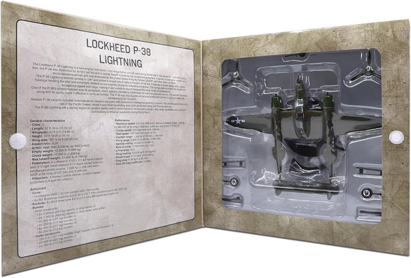 USAAF Lockheed P-38 Lightning - 1/72 Scale Diecast Model Plane 459th Sq, 80th Fighter