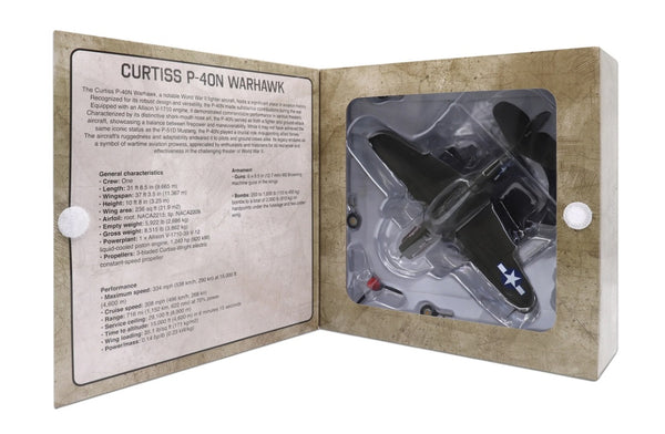 USAAC Curtiss P-40N Warhawk Fighter - National Warplane Museum, Geneseo, NY 1/72 Scale Diecast Model Plane