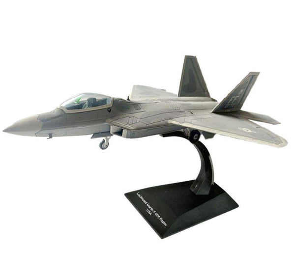 US Air Force Lockheed Martin F-22A Raptor - 1/72 Scale Diecast Model Plane with Stand