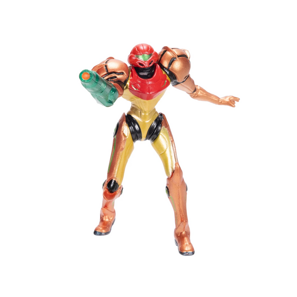 Nintendo Metroid Samus in Varia Suit 3.25 Inch tall Action Figure with 3 points of articulation