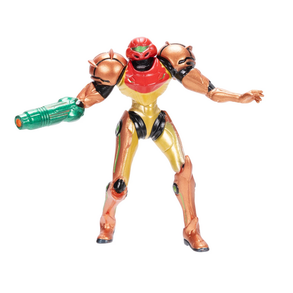 Nintendo Metroid Samus in Varia Suit 3.25 Inch tall Action Figure with 3 points of articulation