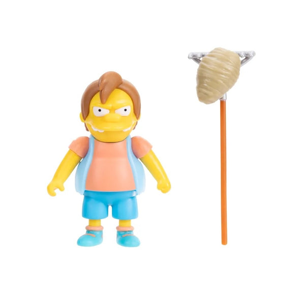 The Simpsons Jakks Pacific Nelson Muntz with Rake 2.5-inch Figure