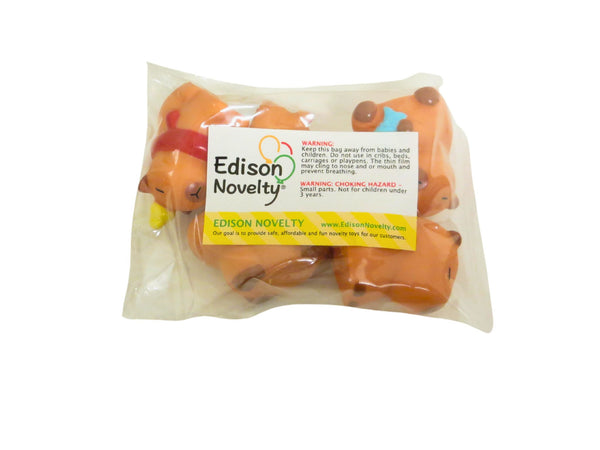 Set of Five 2 Inch Rubber Capybara Figures